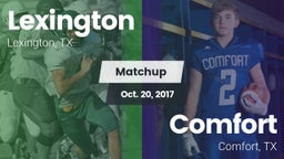 Matchup: Lexington High vs. Comfort  2017