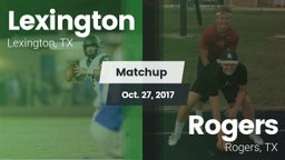 Matchup: Lexington High vs. Rogers  2017