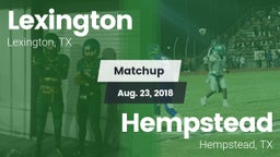 Matchup: Lexington High vs. Hempstead  2018