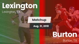 Matchup: Lexington High vs. Burton  2018