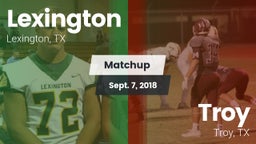 Matchup: Lexington High vs. Troy  2018