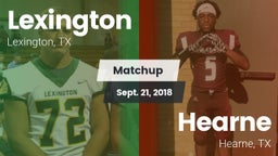 Matchup: Lexington High vs. Hearne  2018