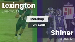 Matchup: Lexington High vs. Shiner  2018