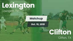 Matchup: Lexington High vs. Clifton  2018