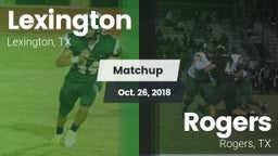 Matchup: Lexington High vs. Rogers  2018