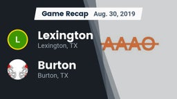 Recap: Lexington  vs. Burton  2019
