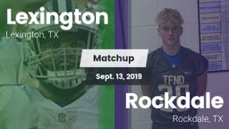 Matchup: Lexington High vs. Rockdale  2019