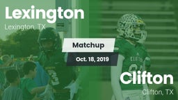 Matchup: Lexington High vs. Clifton  2019