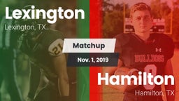Matchup: Lexington High vs. Hamilton  2019