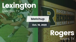Matchup: Lexington High vs. Rogers  2020
