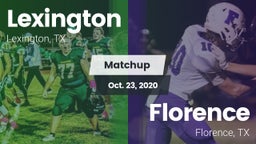 Matchup: Lexington High vs. Florence  2020