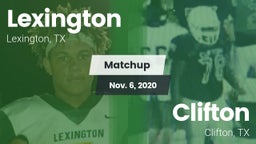 Matchup: Lexington High vs. Clifton  2020