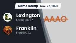 Recap: Lexington  vs. Franklin  2020