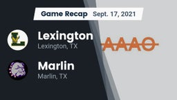 Recap: Lexington  vs. Marlin  2021