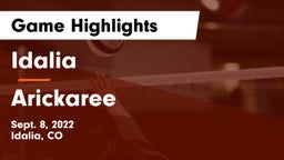 Idalia  vs Arickaree  Game Highlights - Sept. 8, 2022