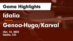 Idalia  vs Genoa-Hugo/Karval  Game Highlights - Oct. 13, 2022