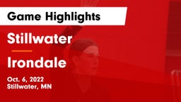 Stillwater  vs Irondale  Game Highlights - Oct. 6, 2022
