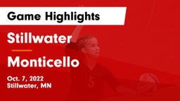 Stillwater  vs Monticello  Game Highlights - Oct. 7, 2022