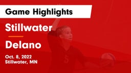Stillwater  vs Delano  Game Highlights - Oct. 8, 2022