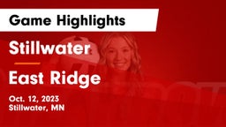 Stillwater  vs East Ridge  Game Highlights - Oct. 12, 2023