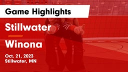 Stillwater  vs Winona  Game Highlights - Oct. 21, 2023
