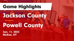 Jackson County  vs Powell County  Game Highlights - Jan. 11, 2022