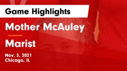 Mother McAuley  vs Marist  Game Highlights - Nov. 3, 2021