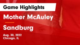 Mother McAuley  vs Sandburg  Game Highlights - Aug. 30, 2022