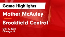 Mother McAuley  vs Brookfield Central  Game Highlights - Oct. 1, 2022