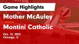 Mother McAuley  vs Montini Catholic  Game Highlights - Oct. 13, 2022