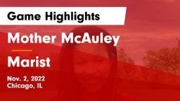 Mother McAuley  vs Marist  Game Highlights - Nov. 2, 2022