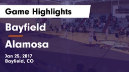 Bayfield  vs Alamosa  Game Highlights - Jan 25, 2017
