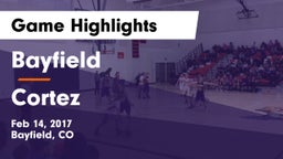 Bayfield  vs Cortez Game Highlights - Feb 14, 2017