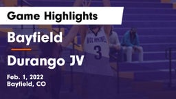 Bayfield  vs Durango JV Game Highlights - Feb. 1, 2022