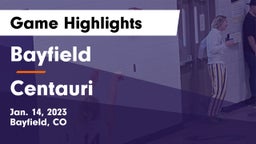 Bayfield  vs Centauri  Game Highlights - Jan. 14, 2023
