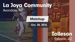 Matchup: La Joya Community vs. Tolleson  2016