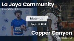 Matchup: La Joya Community vs. Copper Canyon  2018