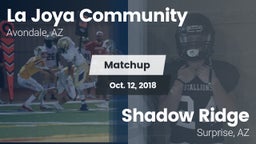 Matchup: La Joya Community vs. Shadow Ridge  2018