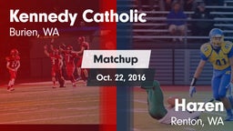 Matchup: Kennedy Catholic vs. Hazen  2016