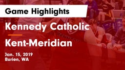 Kennedy Catholic  vs Kent-Meridian   Game Highlights - Jan. 15, 2019