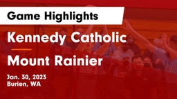 Kennedy Catholic  vs Mount Rainier  Game Highlights - Jan. 30, 2023