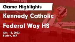 Kennedy Catholic  vs Federal Way HS Game Highlights - Oct. 13, 2022