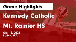 Kennedy Catholic  vs Mt. Rainier HS Game Highlights - Oct. 19, 2022