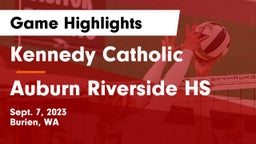 Kennedy Catholic  vs Auburn Riverside HS Game Highlights - Sept. 7, 2023