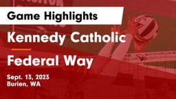 Kennedy Catholic  vs Federal Way Game Highlights - Sept. 13, 2023
