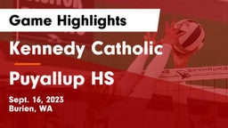 Kennedy Catholic  vs Puyallup HS Game Highlights - Sept. 16, 2023