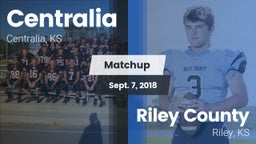 Matchup: Centralia High vs. Riley County  2018