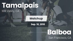 Matchup: Tamalpais High vs. Balboa  2016