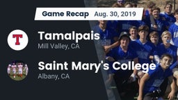 Recap: Tamalpais  vs. Saint Mary's College  2019