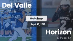 Matchup: Del Valle High vs. Horizon  2017